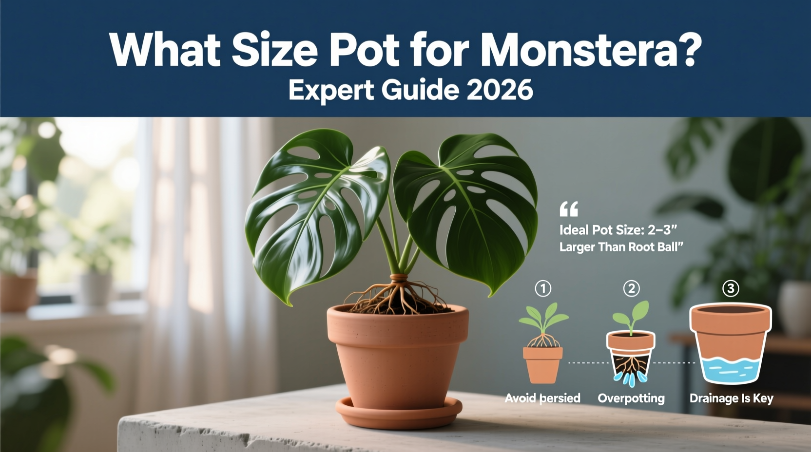 Best Pot Size for Monstera | TheHomeSprouts