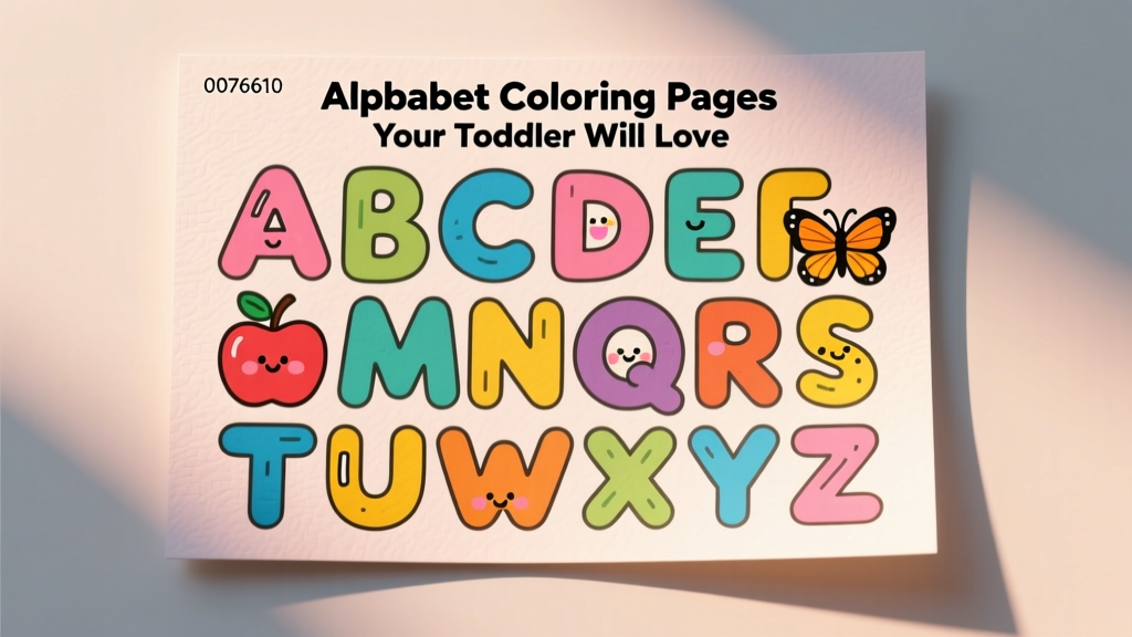 Alphabet Coloring Pages Your Toddler Will Love: Evidence-Based Design, Developmental Benefits, and Practical Tips for Parents