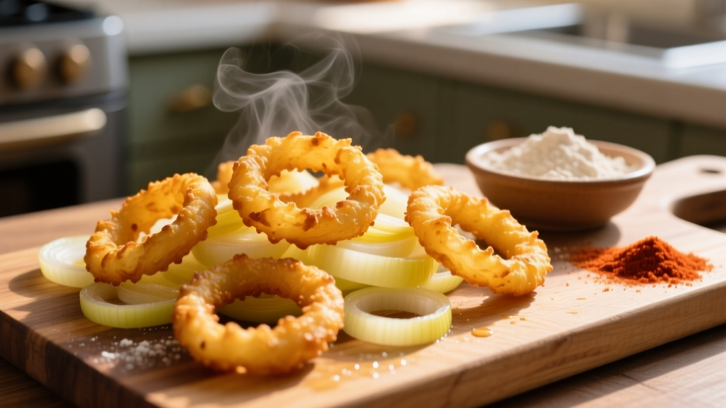 Crispy Shoestring Onion Rings in Air Fryer (5-Min Prep!)