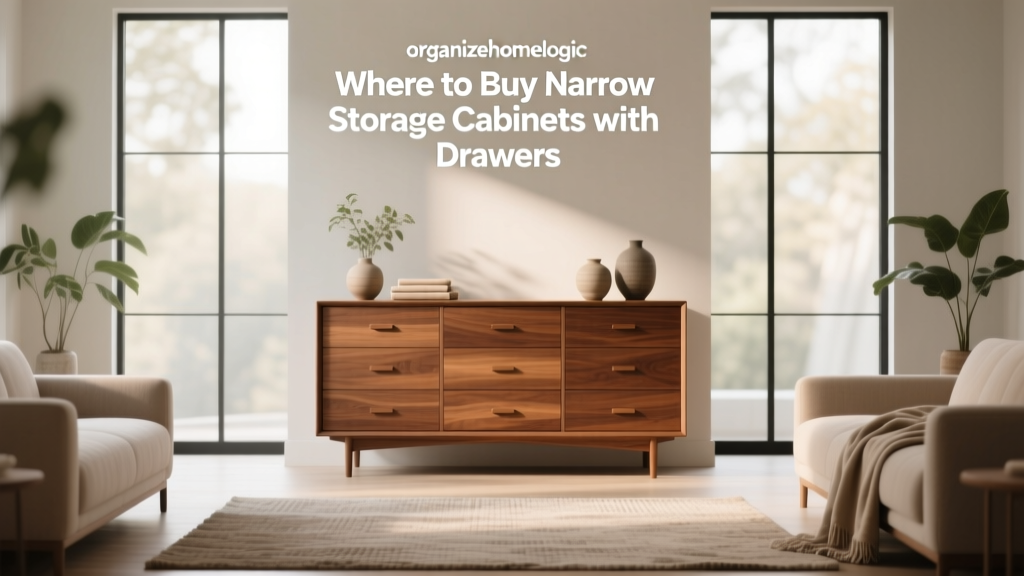 Where to Buy Narrow Storage Cabinets with Drawers