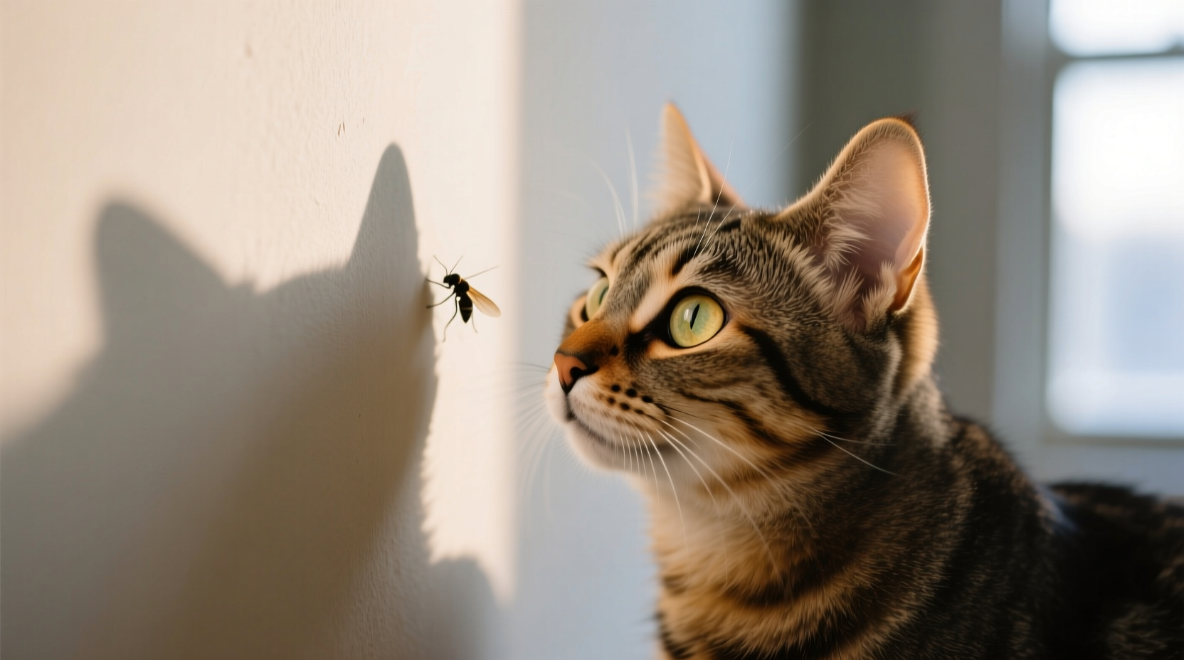 why does my cat stare at the wall invisible bugs or ghosts