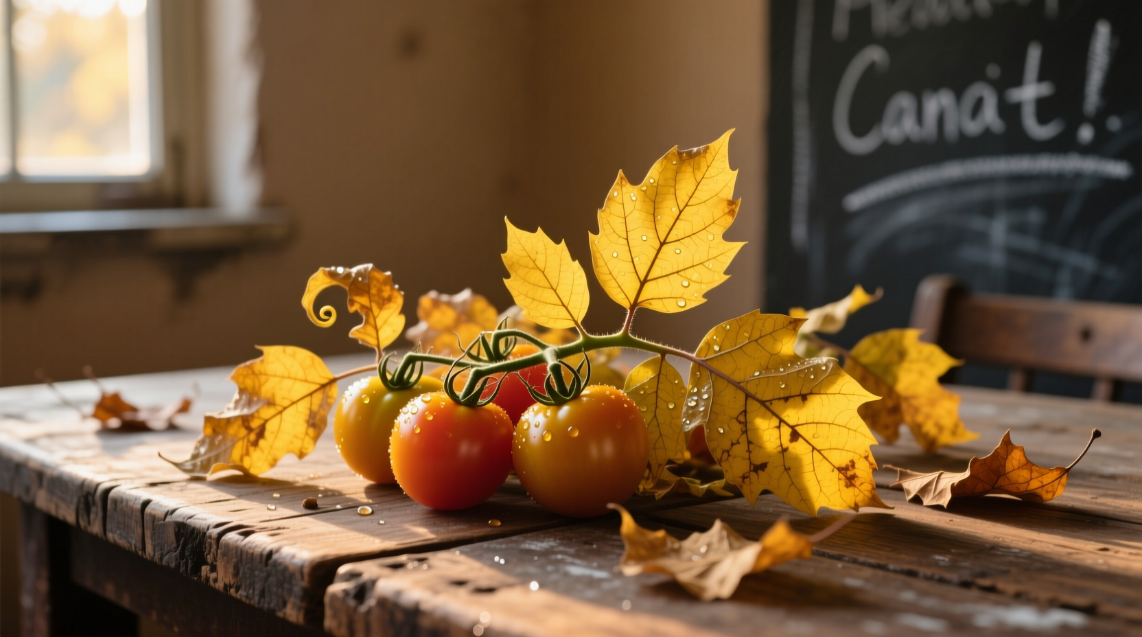 yellow leaves on tomato