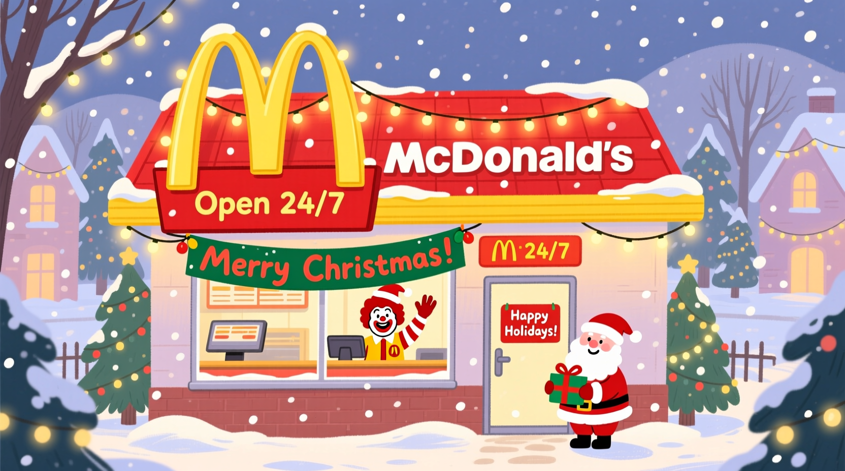 does mcdonalds close for christmas