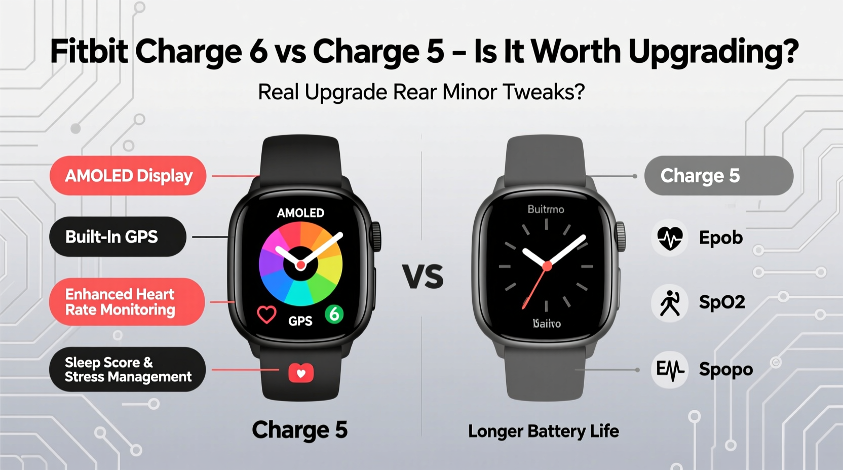 is the fitbit charge 6 a real upgrade from charge 5 or just minor tweaks