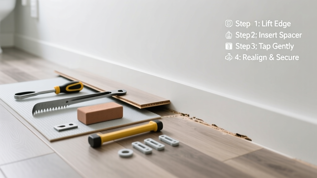 Fix Laminate Floor Peaking in Bathroom: Quick Repair Guide