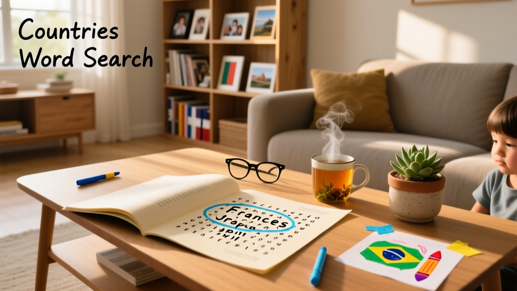 Countries Word Search Puzzle: A Fun, Research-Backed Tool for Geography Learning at Home