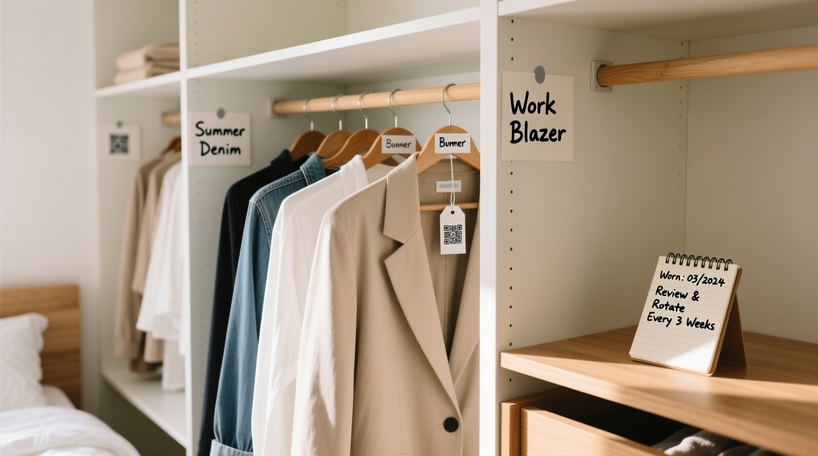 closet organization tips qr code inventory worth it