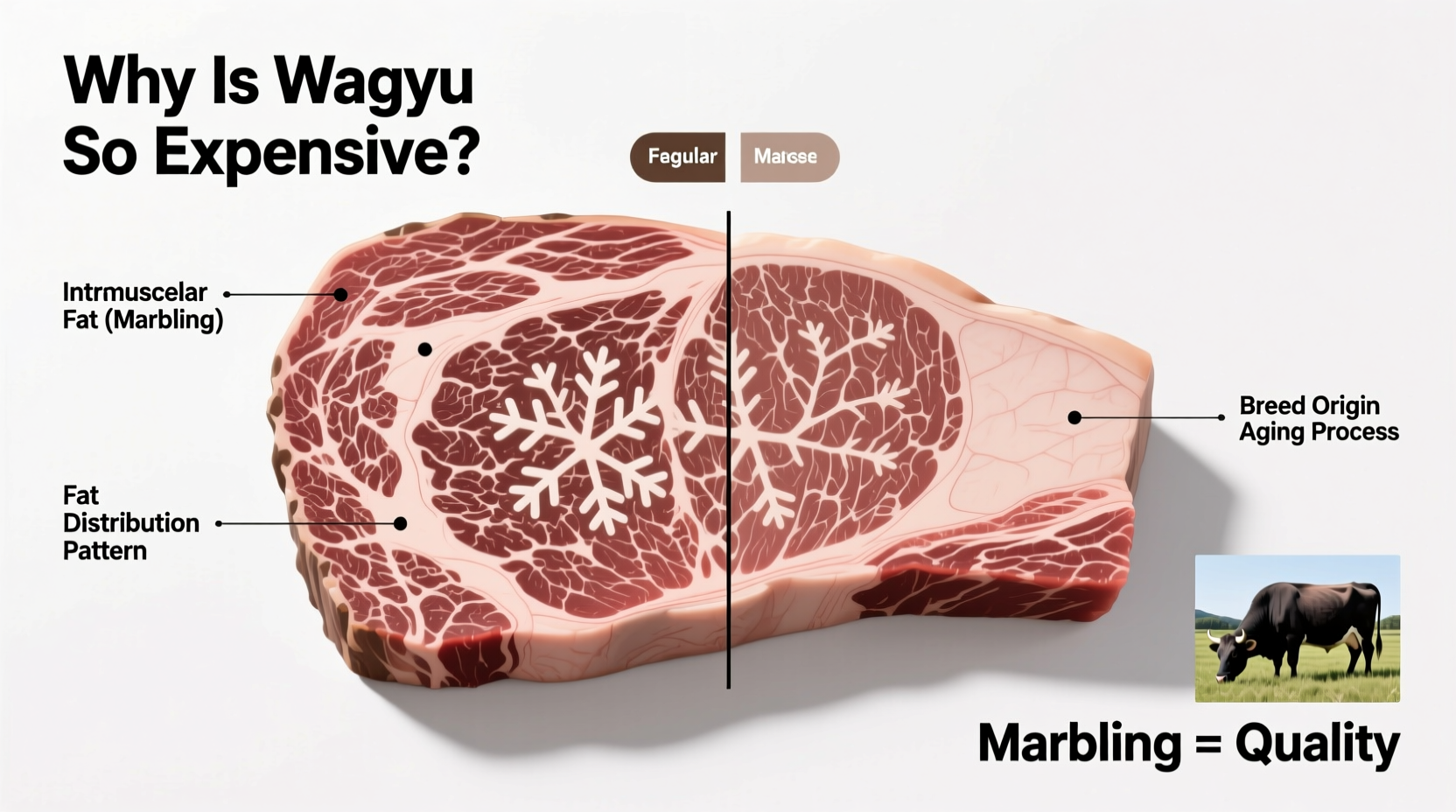why is wagyu beef so expensive is the marbling that different