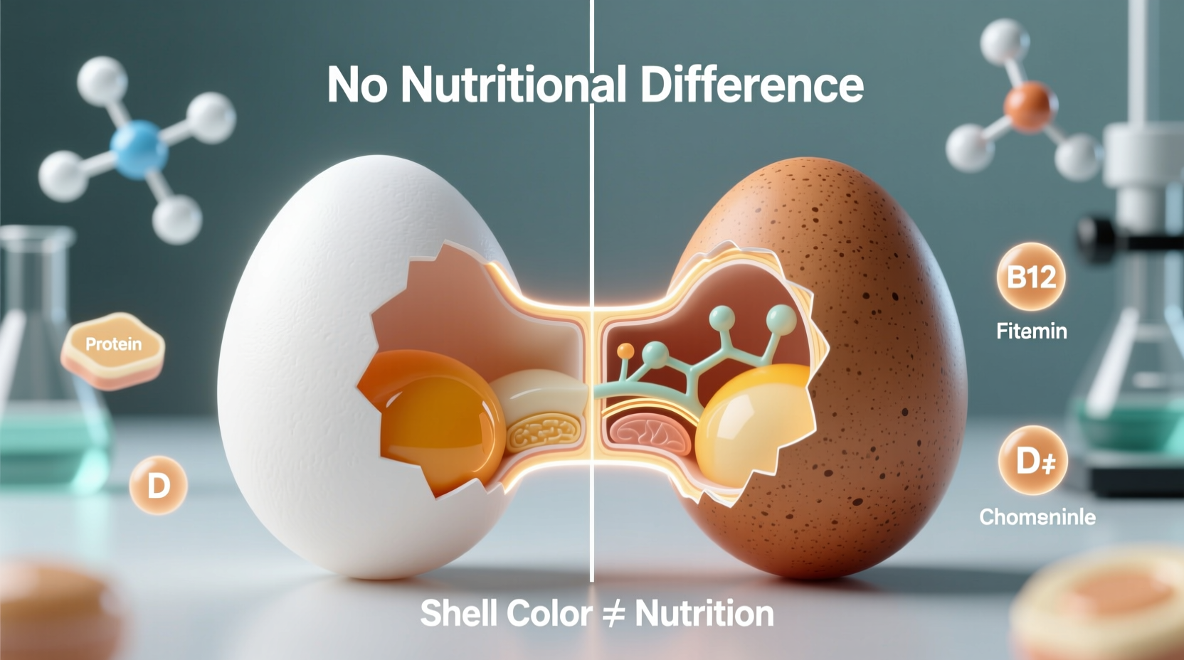 why are eggs distinct colors white vs brown nutritional difference