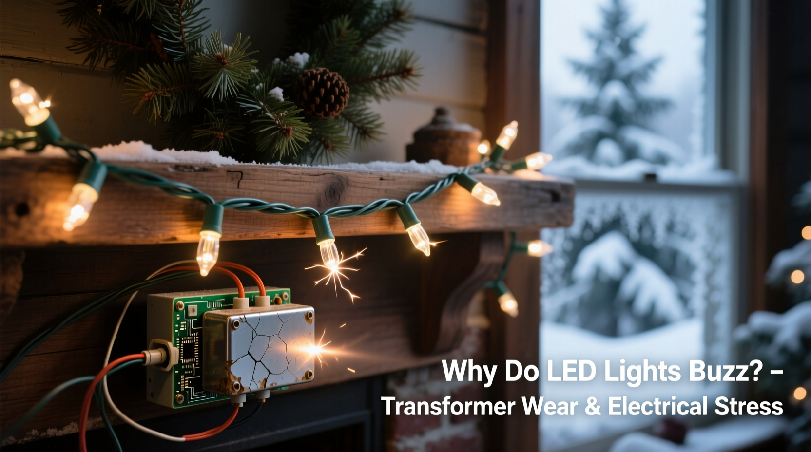 why do led christmas lights sometimes buzz softly identifying transformer issues