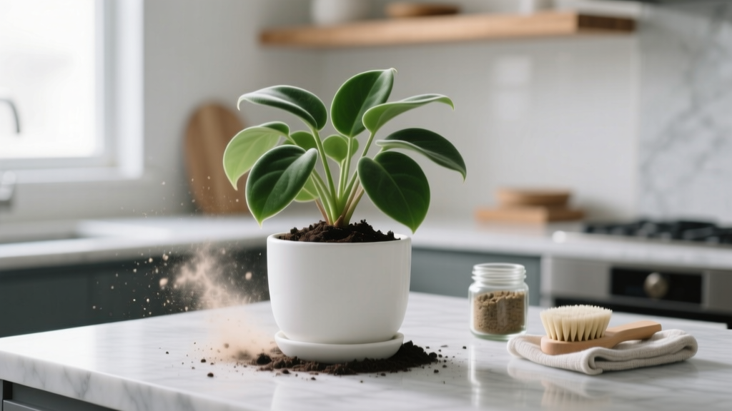 How to Remove Dust from Indoor Plants Soil Mix