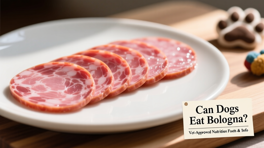 Close-up of sliced bologna on a plain surface, highlighting its uniform texture and pink color