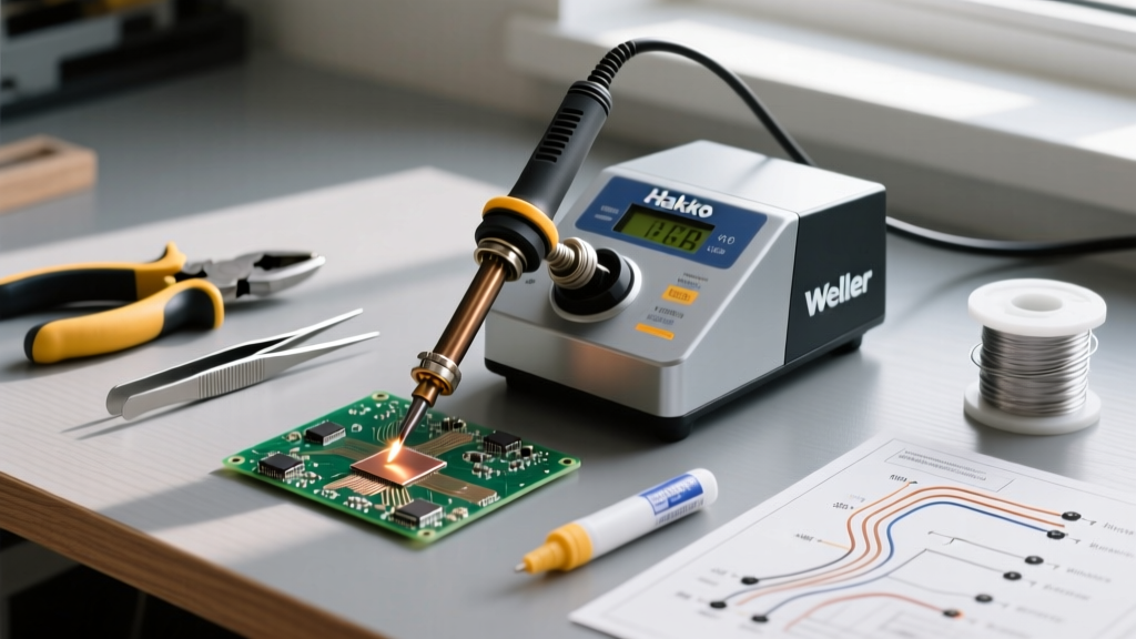 Electric Soldering Iron Setup and Calibration Guide for PCBs