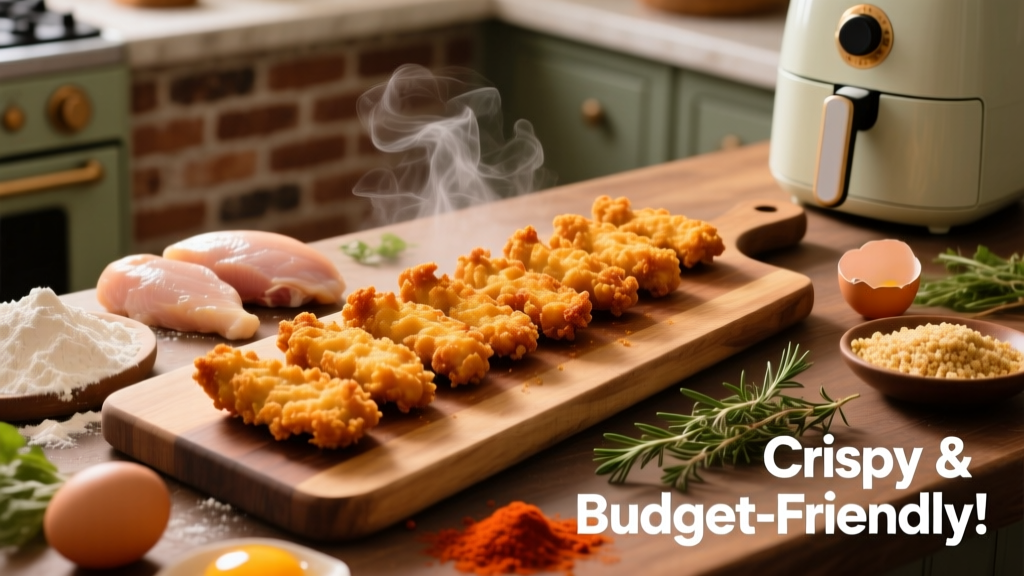 Crispy Air Fryer Flour Chicken Tenders (Budget-Friendly)