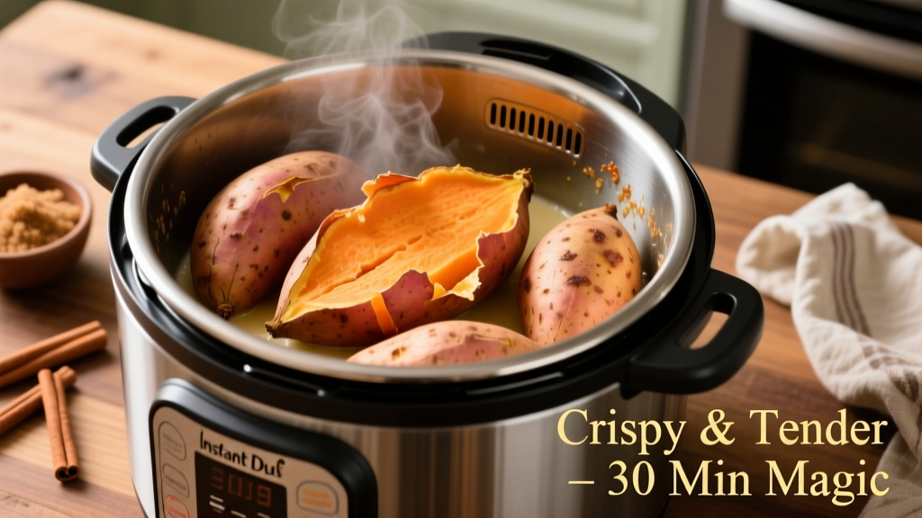Sweet Potatoes in Instant Pot Duo Crisp: Crispy & Tender!