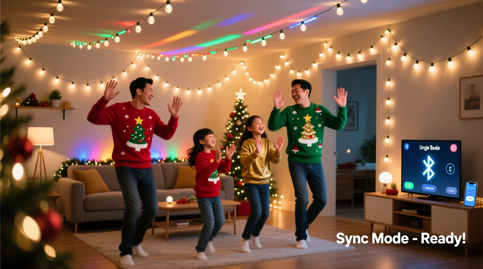 how to make a synchronized christmas light dance routine at home
