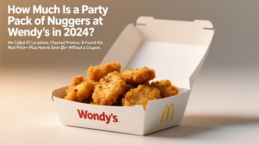 Wendy’s Party Pack Nuggets Price (2026)