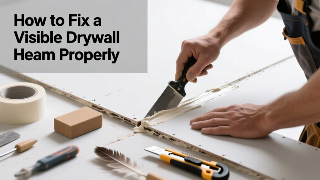 How to Fix a Visible Drywall Seam Properly