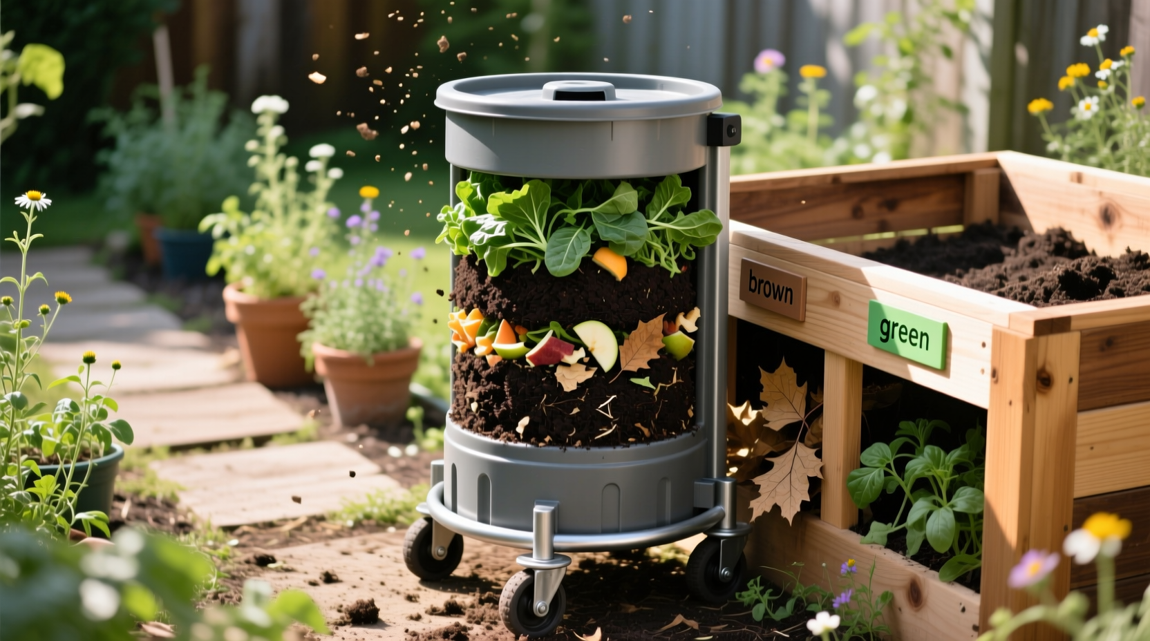 diy compost tumbler