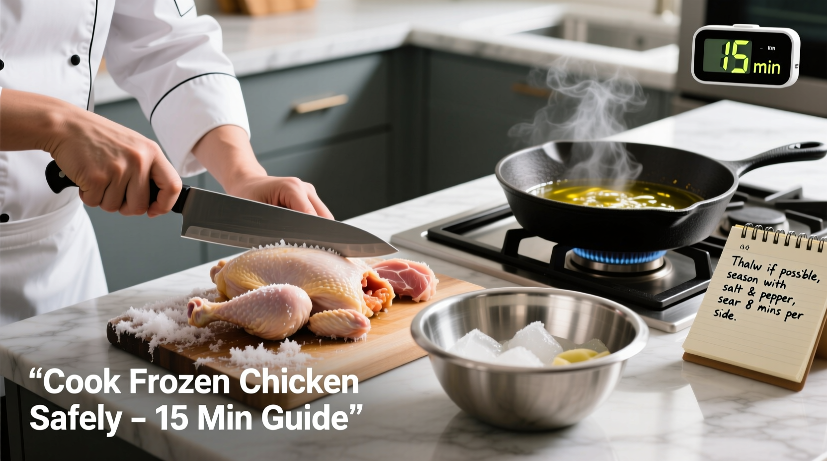 how do i cook frozen chicken