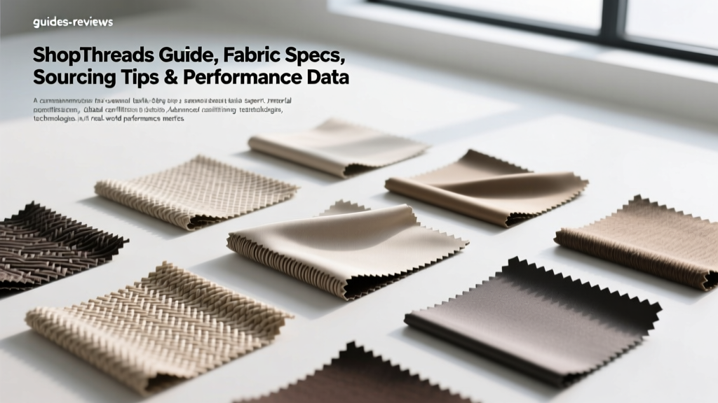 ShopThreads Guide: Fabric Specs, Sourcing Tips & Performance Data