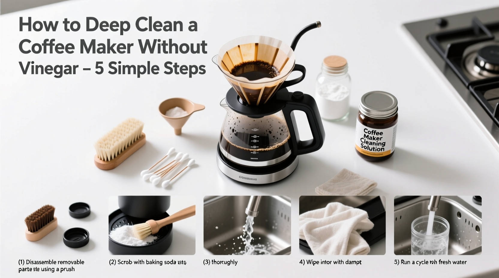 how to deep clean a coffee maker without vinegar hacks