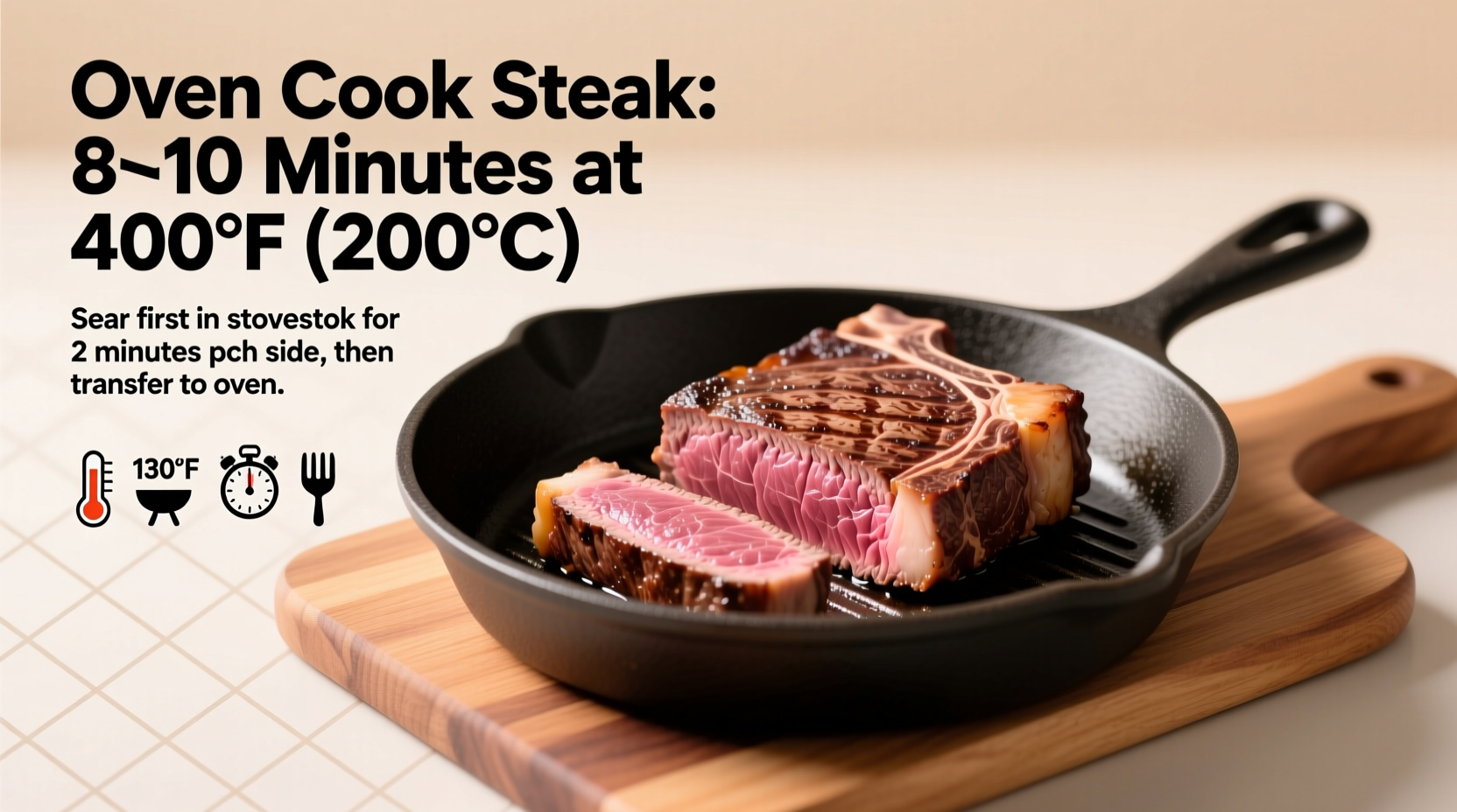 how long to oven cook steak