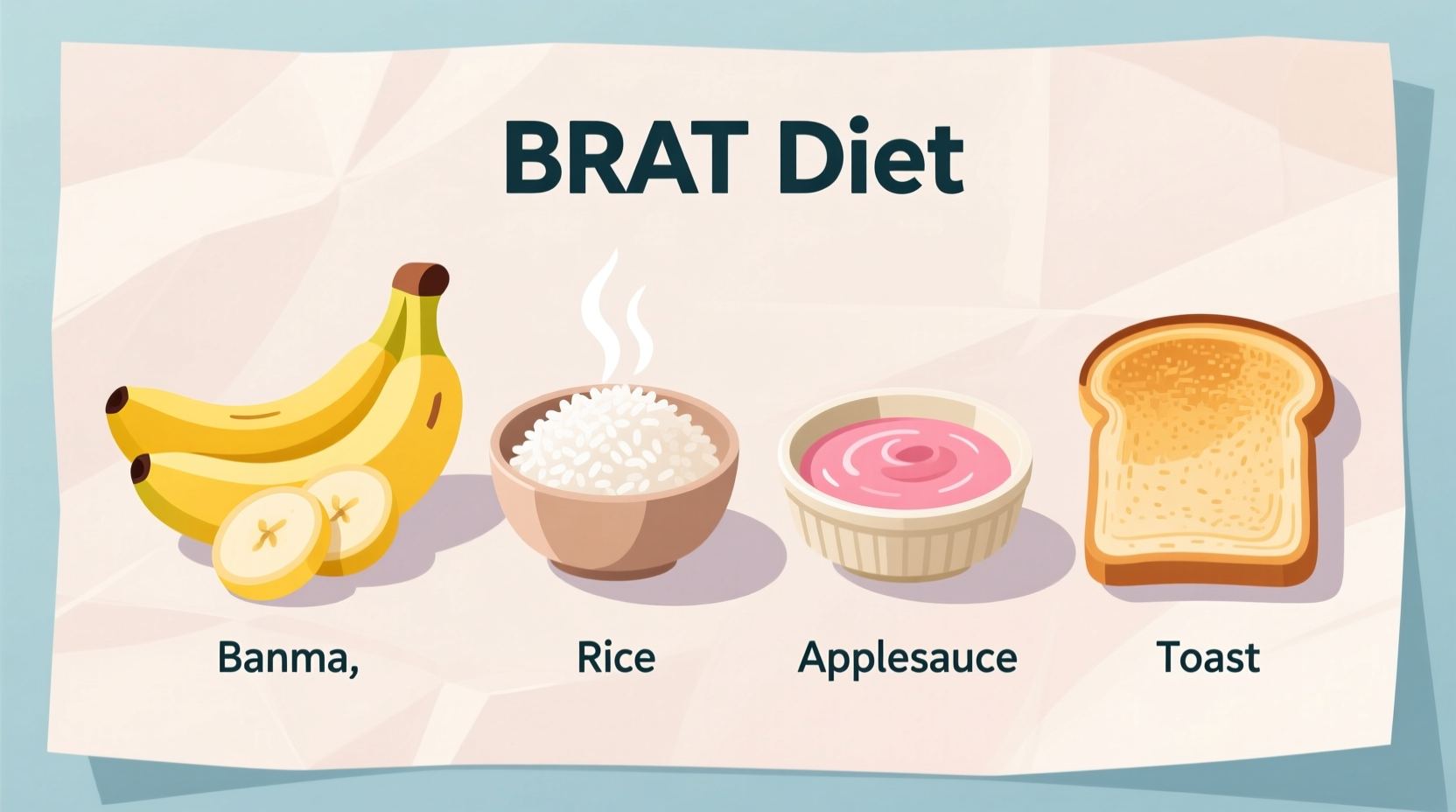 BRAT diet components for diarrhea relief