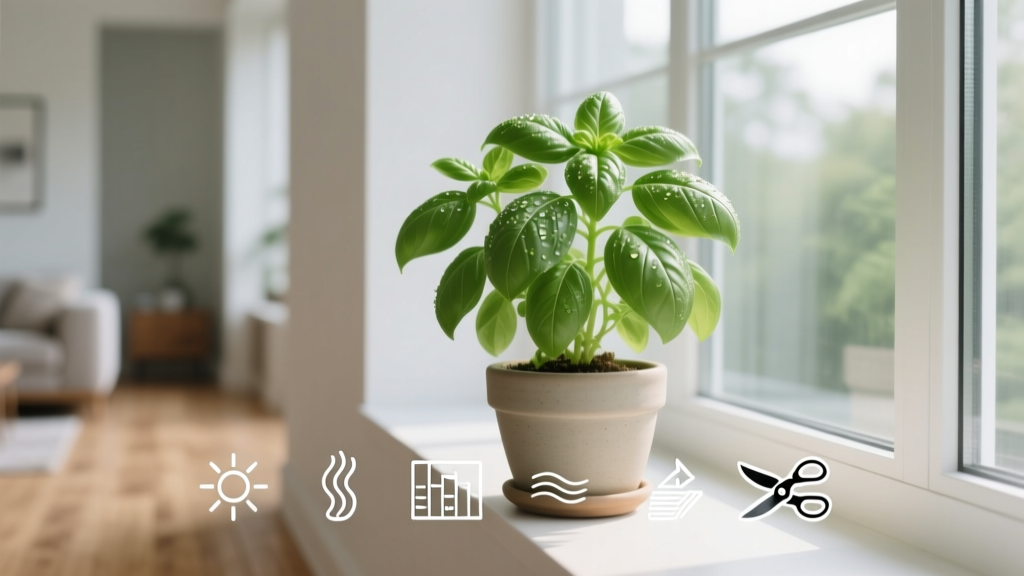 Basil Plant Indoors: 5 Non-Negotiable Conditions (2026)