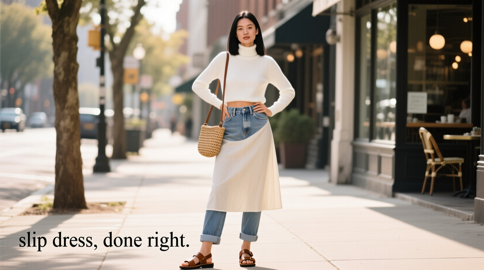 how to wear slip dresses casually without looking overdressed