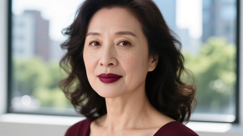Close-up of a woman