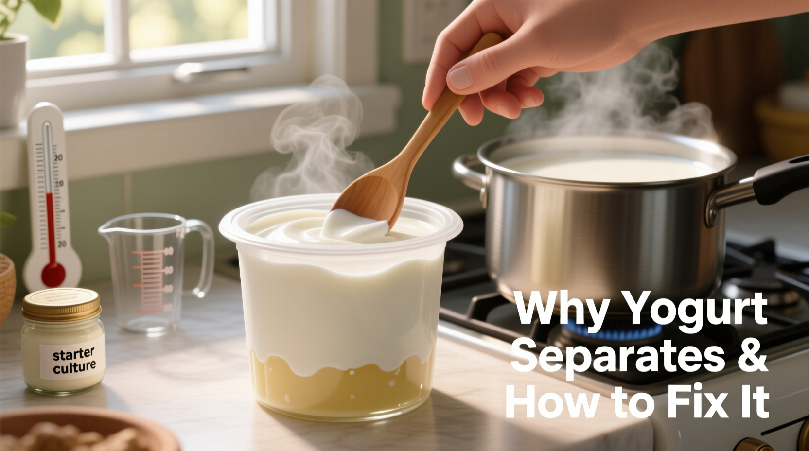 why does my homemade yogurt separate causes and how to fix it