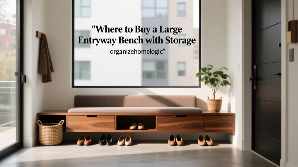 Where to Buy a Large Entryway Bench with Storage