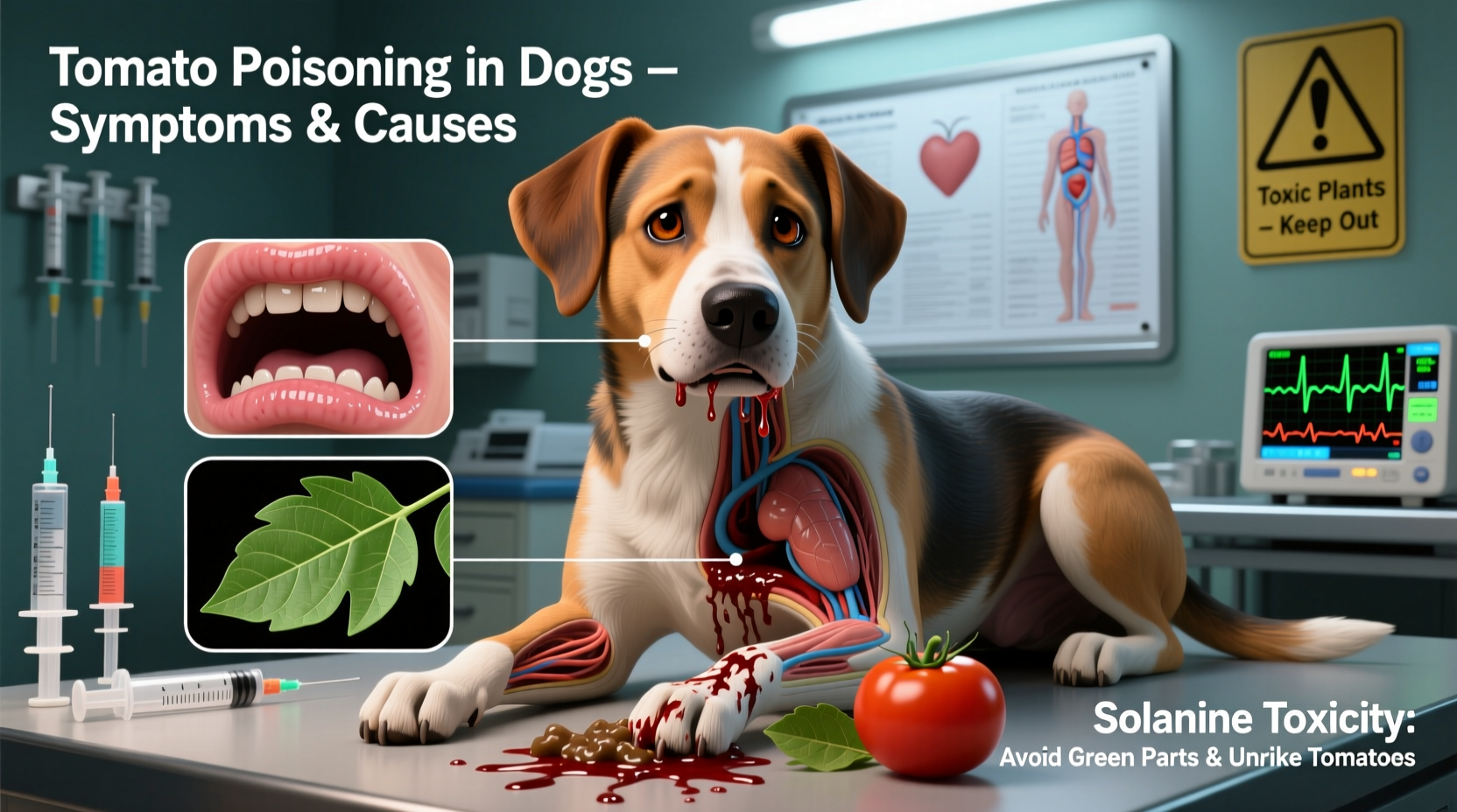 signs of tomato poisoning in dogs