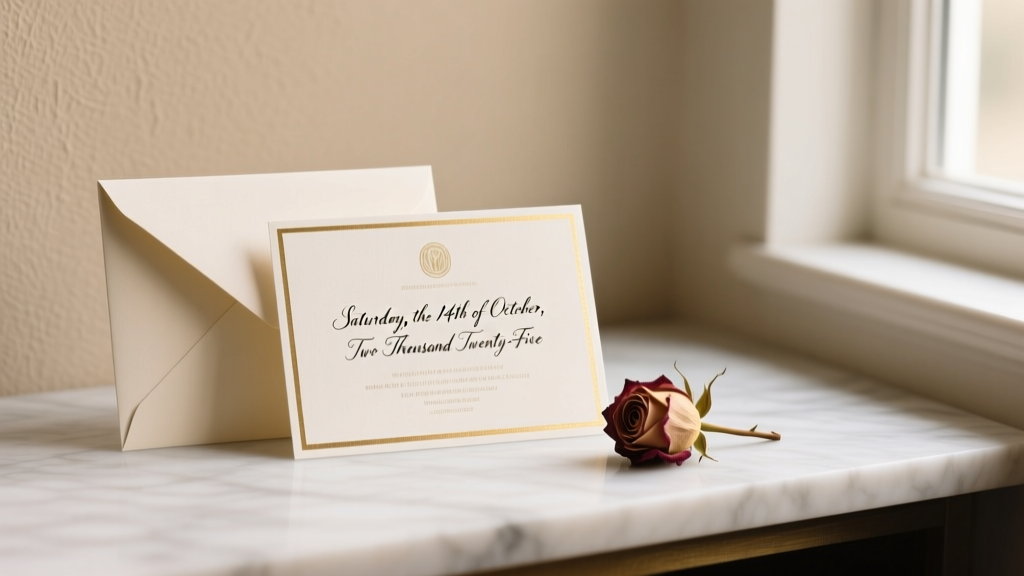Wedding Invitation Date Etiquette Guide (2026)