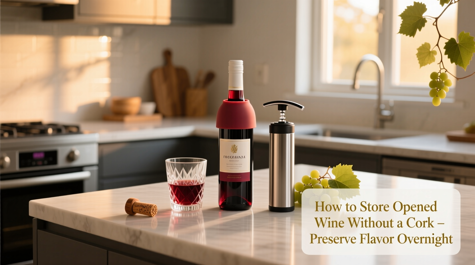 how to store opened wine without a cork preserving flavor overnight