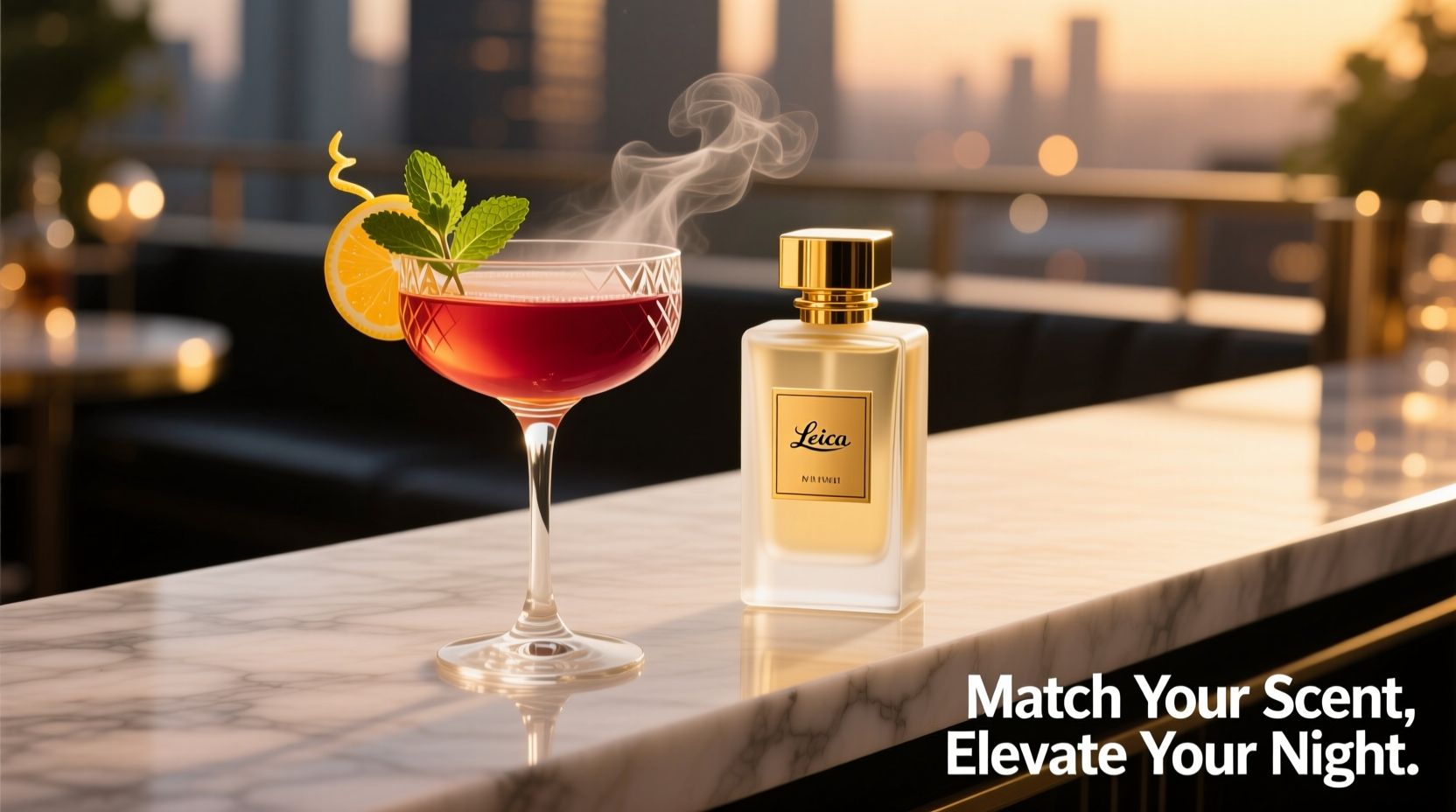 how to match your perfume with your go to cocktail for date night