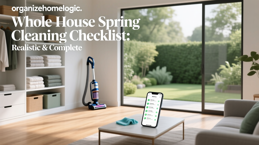 Whole House Spring Cleaning Checklist: Realistic & Complete