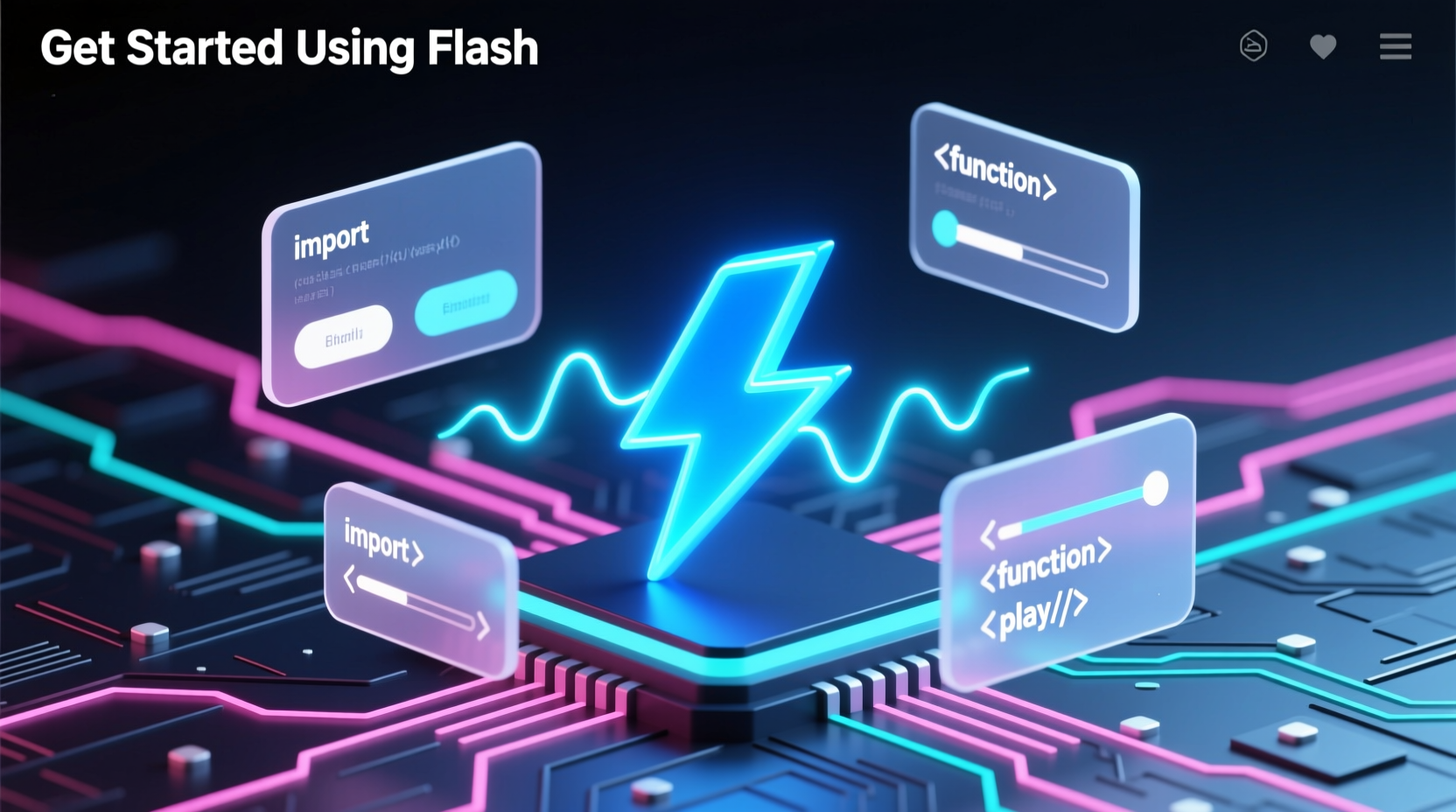 get started using flash
