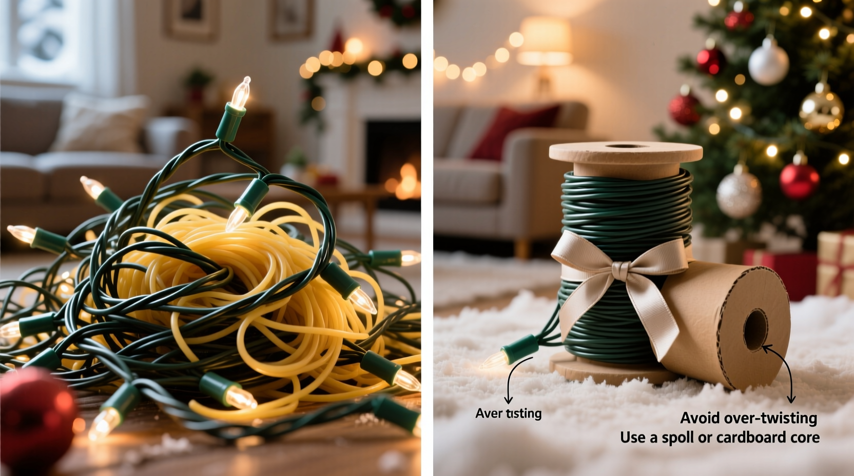 why do christmas lights always tangle and how to wrap them properly for next year
