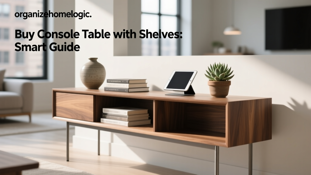 Buy Console Table with Shelves: Smart Guide