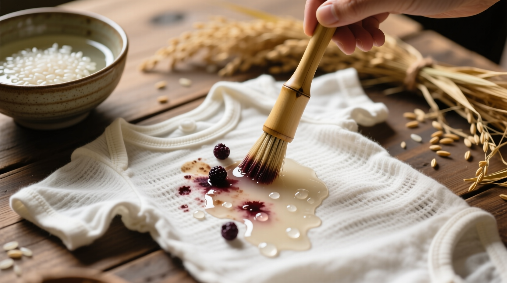 eco friendly berry stain removal for baby onesies