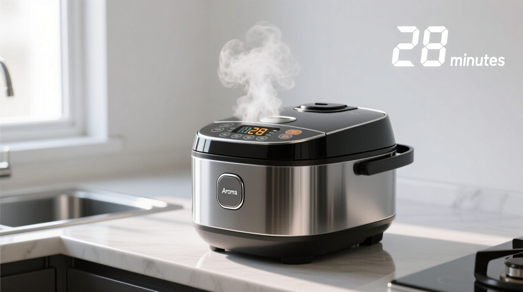 how long does aroma rice cooker take