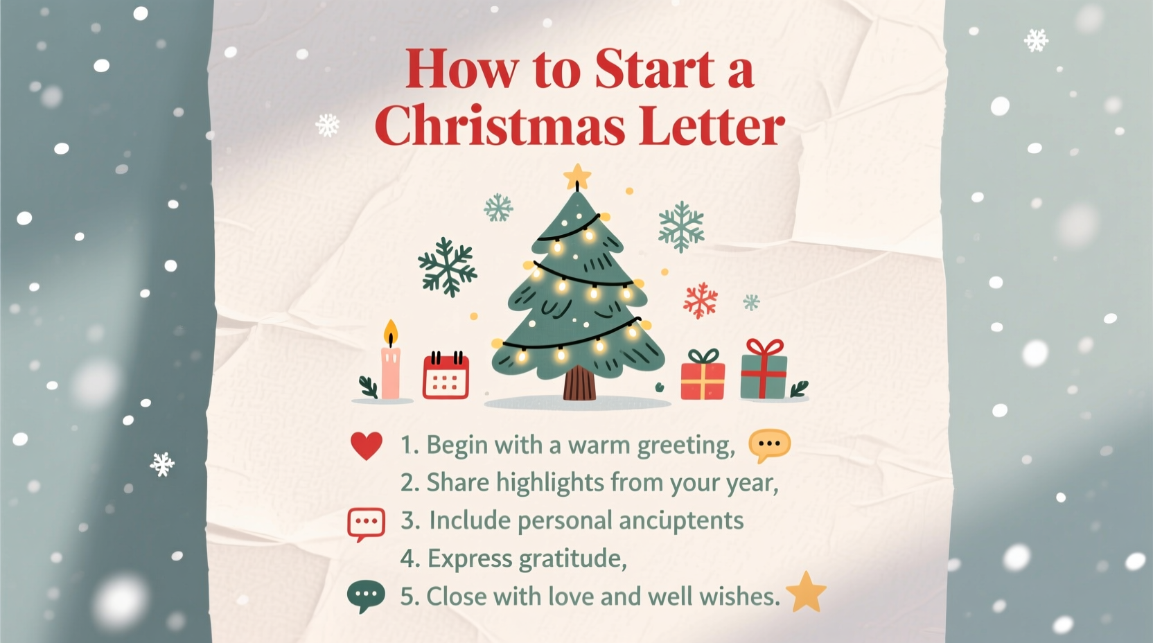 how to start a christmas letter