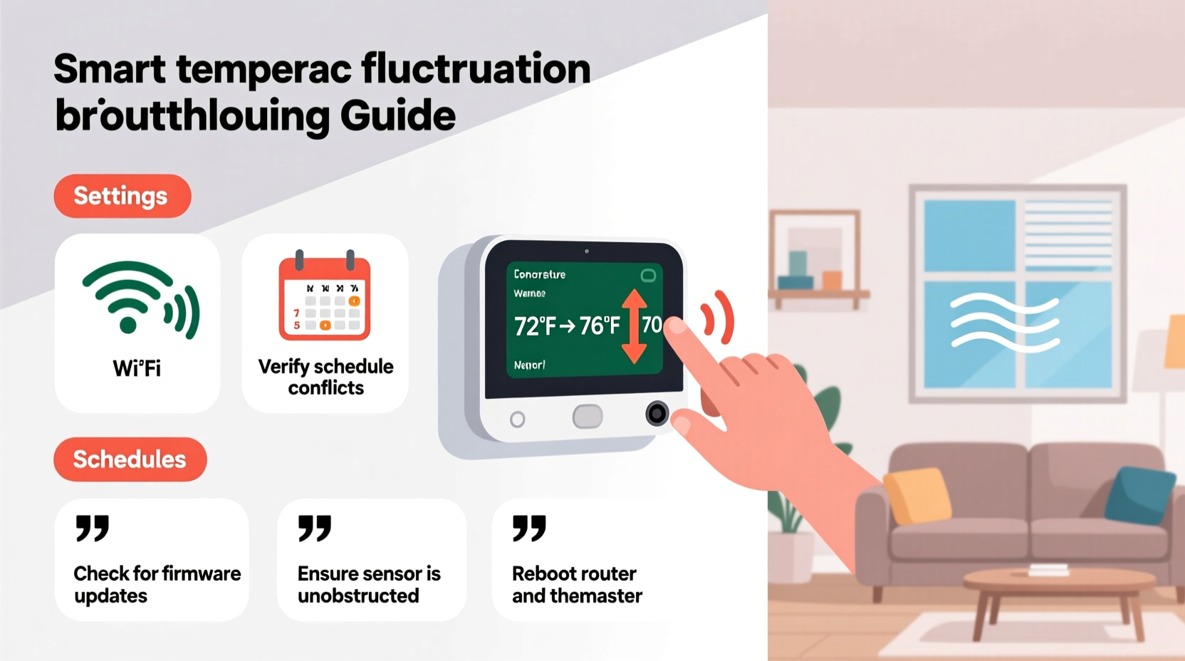 why does my smart thermostat keep changing temps and how to stop it
