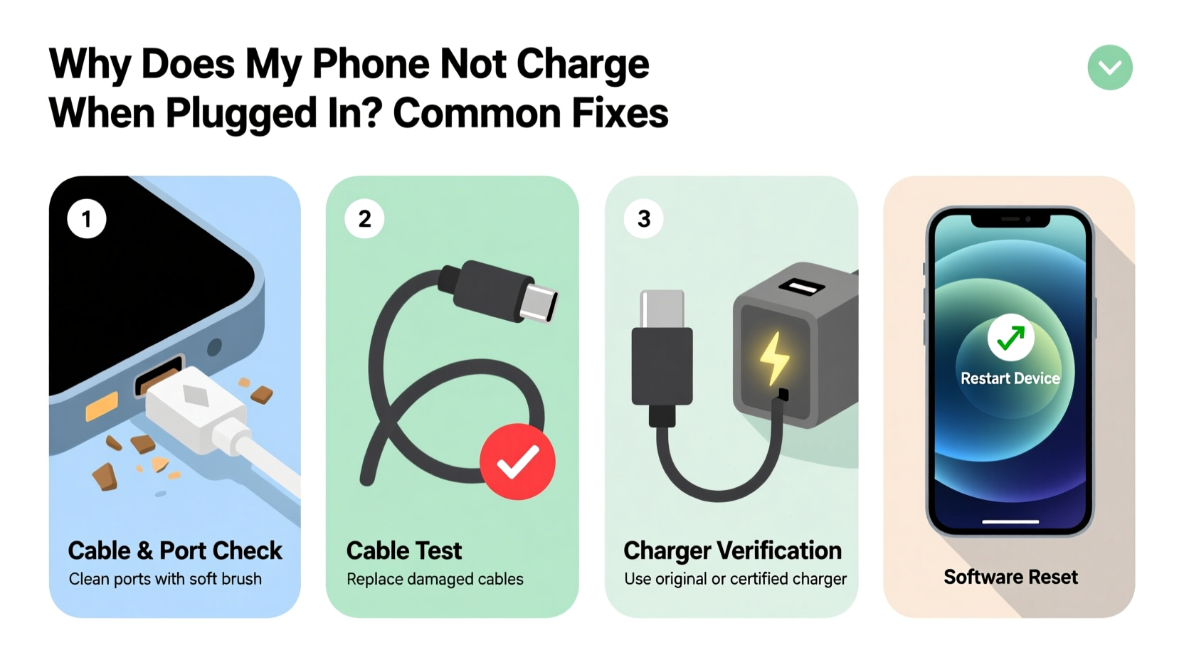 why does my phone not charge when plugged in common fixes