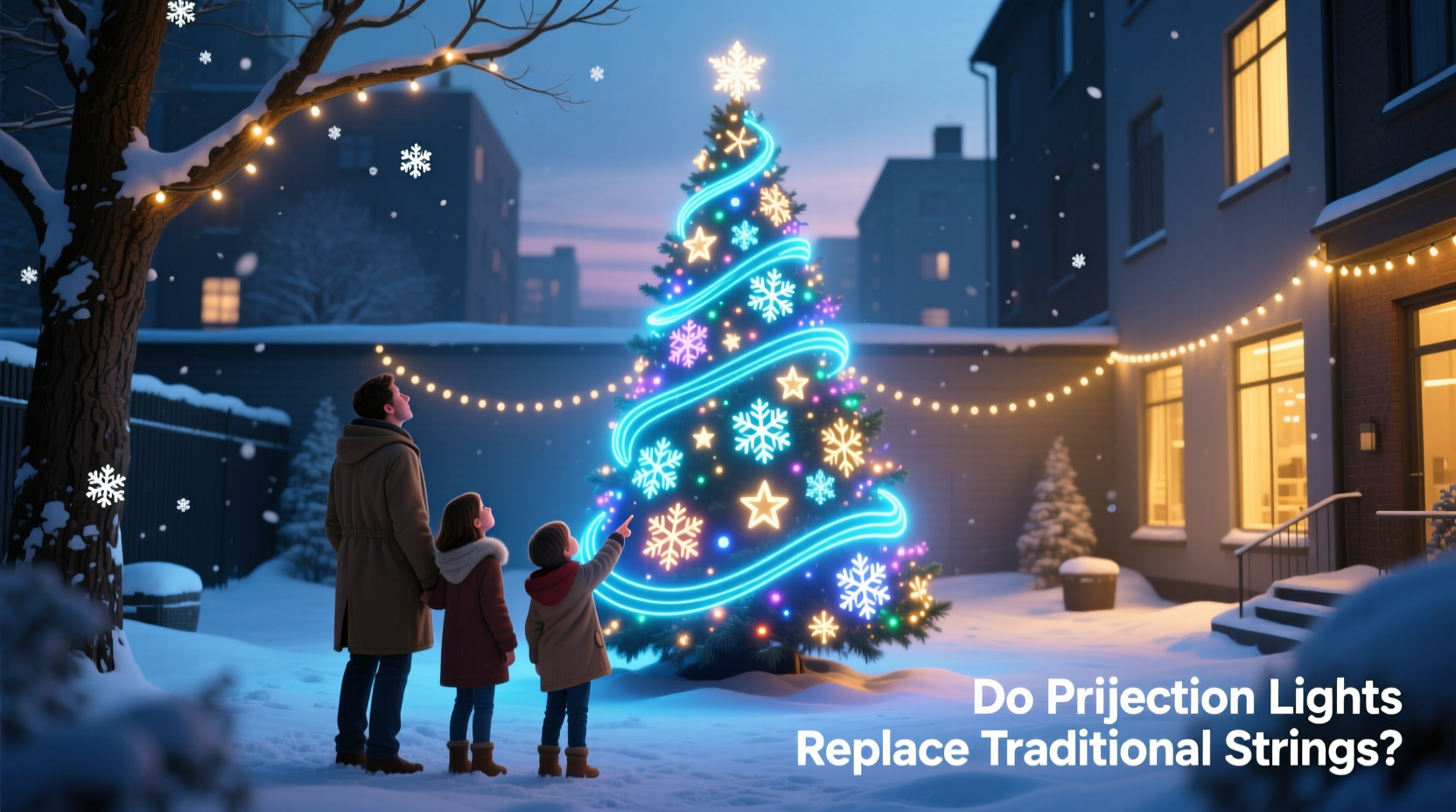 do projection christmas lights replace traditional strings effectively