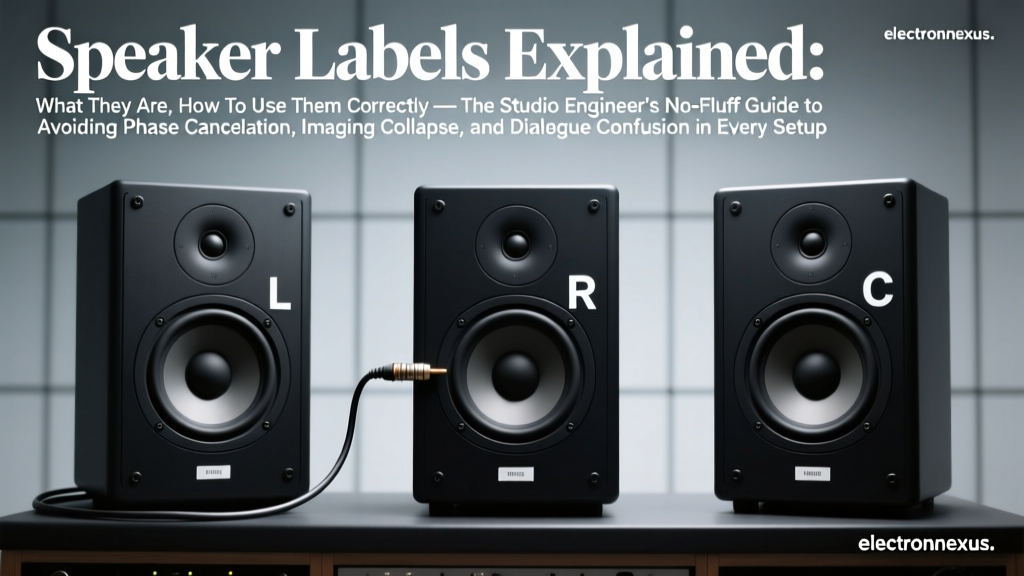 Speaker Labels Explained: What They Are, How To Use Them Correctly — The Studio Engineer’s No-Fluff Guide to Avoiding Phase Cancellation, Imaging Collapse, and Dialogue Confusion in Every Setup
