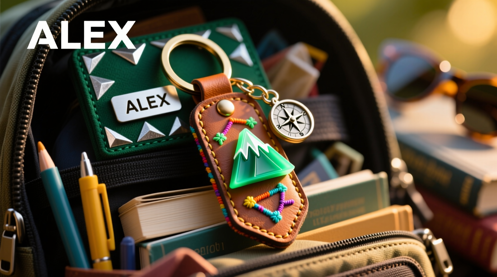 how to personalize your keychain so it stands out in a crowded bag