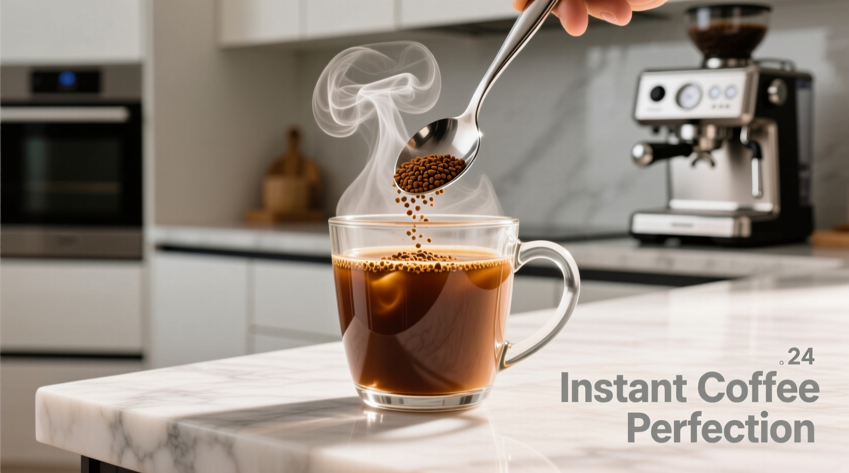Proper instant coffee preparation technique